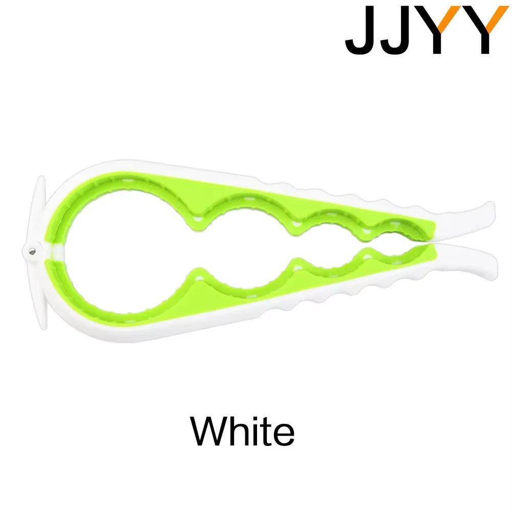 JJYY Can Opener Multifunctional Four in One Beverage Bottle Opener Cap Twister Four Position Can Opener anti Slip Cap Twister