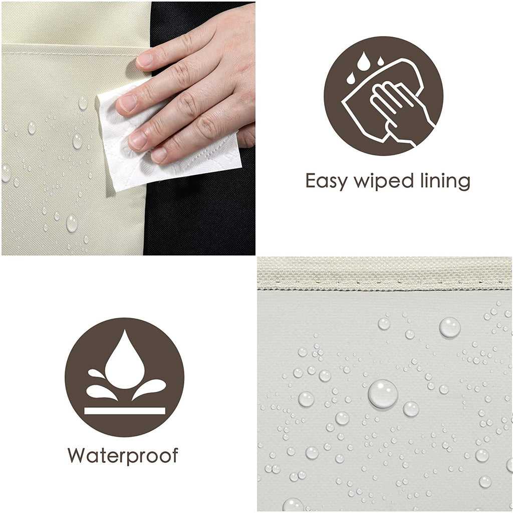 240L 3-Bag Laundry Hamper Basket Sorter Cart, 16 X 30 X 35 Inch Heavy Duty Rolling Wheels with Break for Dirty Clothes Storage Baskets Bin