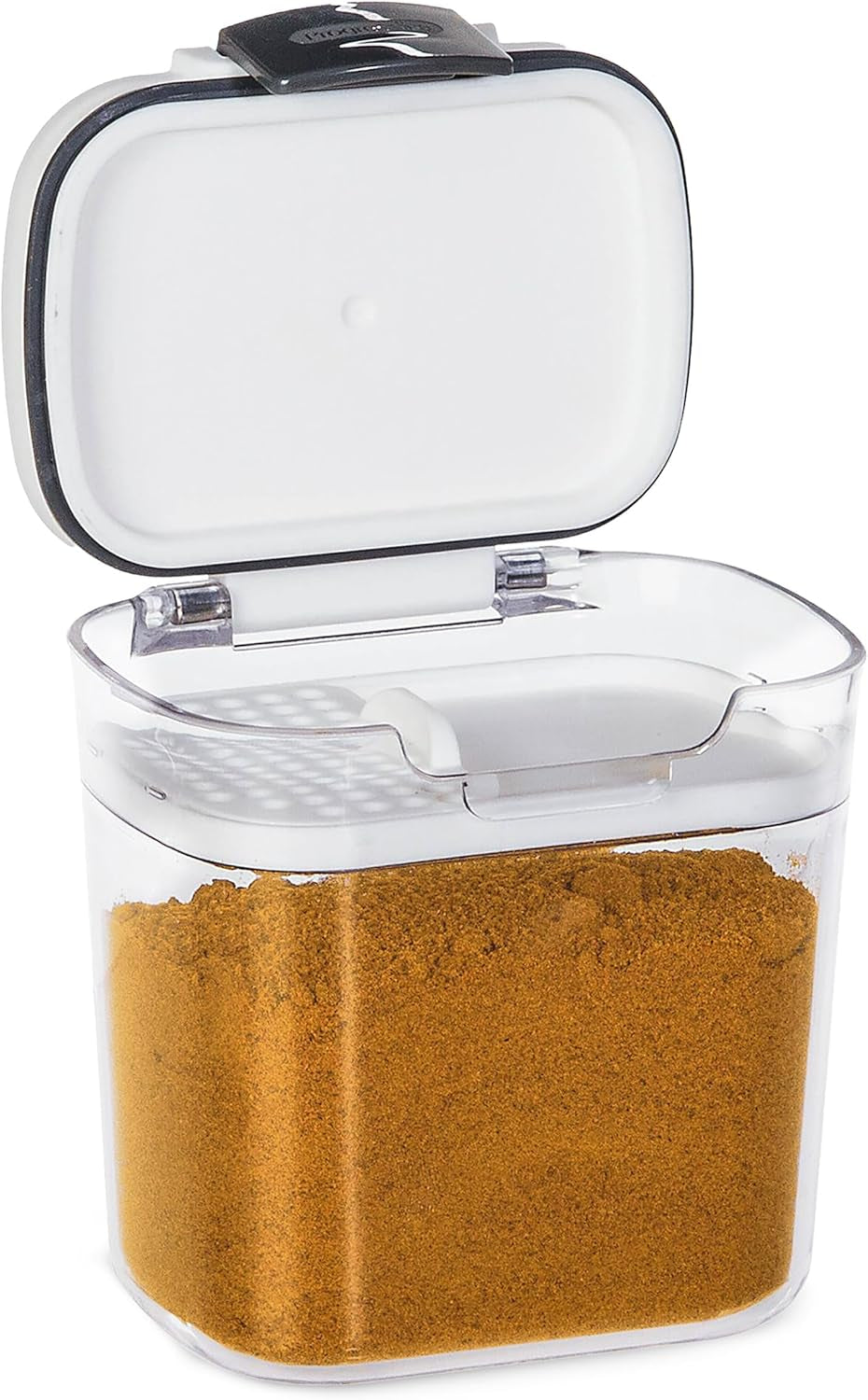 Mini 1.5-Cup Spice & Herb Storage Container – Airtight, Clear Plastic for Baking Soda, Powder, and Snacks