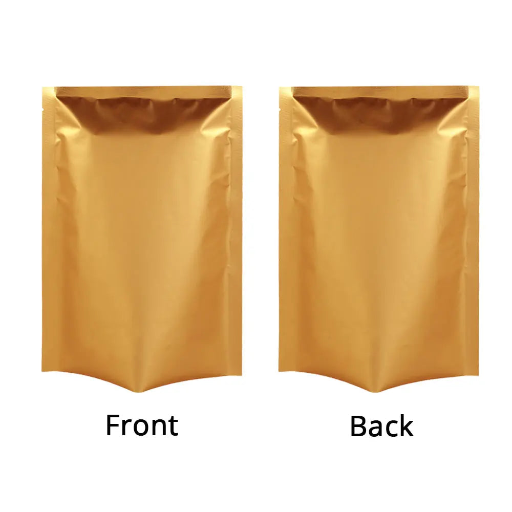 Sachets de rangement anti-odeurs multi-tailles, noir mat, à ouverture facile, scellables sous vide, en aluminium ou en mylar.