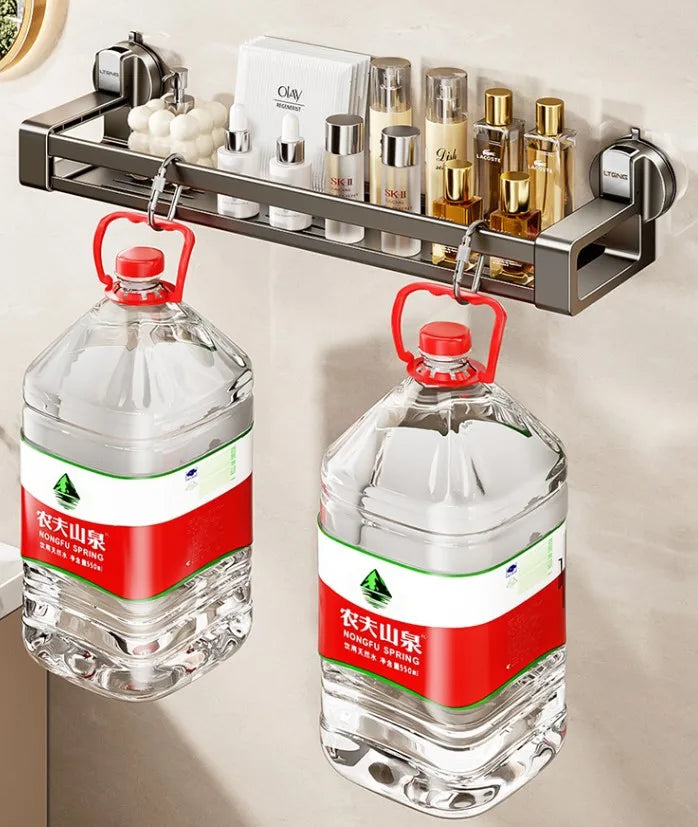 Étagère de rangement pour gel douche murale à ventouses pour salle de bain, sans perçage