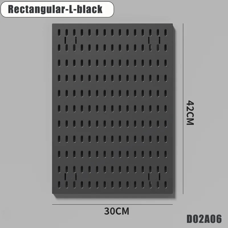 Étagère murale perforée - Rangement sans perçage pour salle de bain, entrée, cuisine