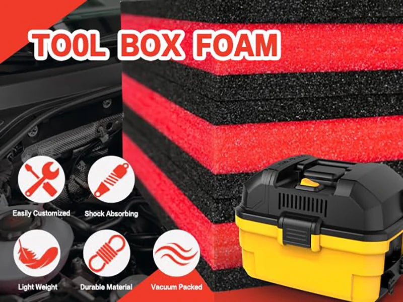Mousse pour boîtes à outils - Inserts en mousse pour valises, mousse de découpe Shadow Foam pour boîtes à outils, flight cases et rangement d'outils