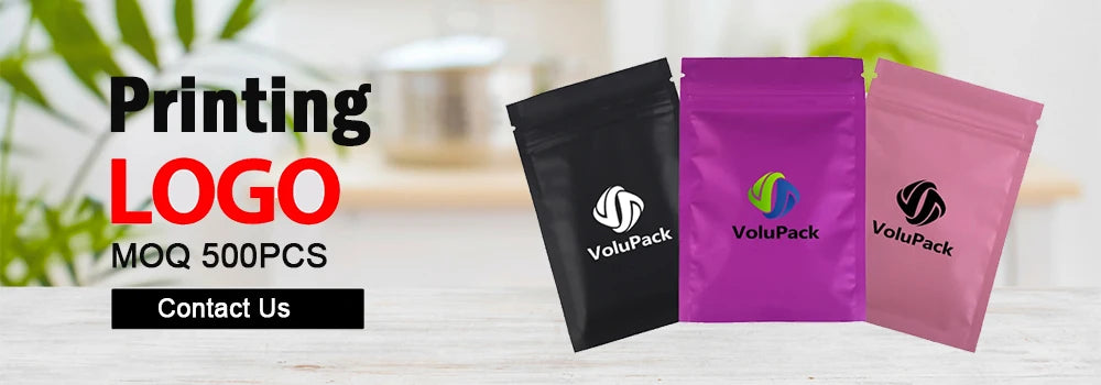 Sachets de rangement anti-odeurs multi-tailles, noir mat, à ouverture facile, scellables sous vide, en aluminium ou en mylar.