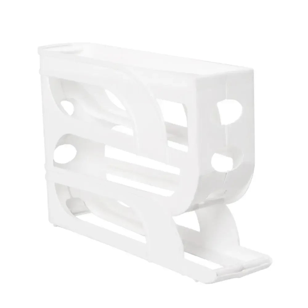 Rouleur à œufs automatique grande capacité, boîte de rangement à œufs à quatre niveaux pour réfrigérateur, gain de place, dédiée à la cuisine