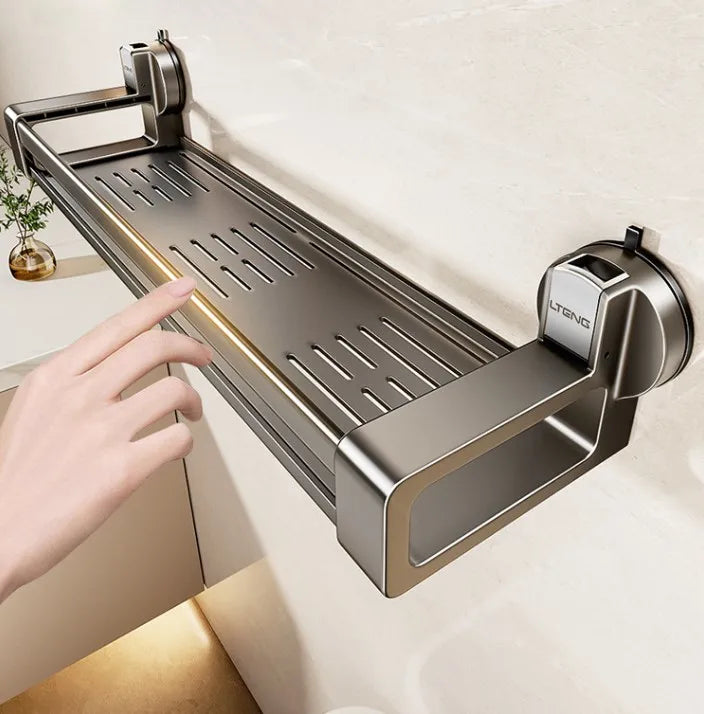 Étagère de rangement pour gel douche murale à ventouses pour salle de bain, sans perçage