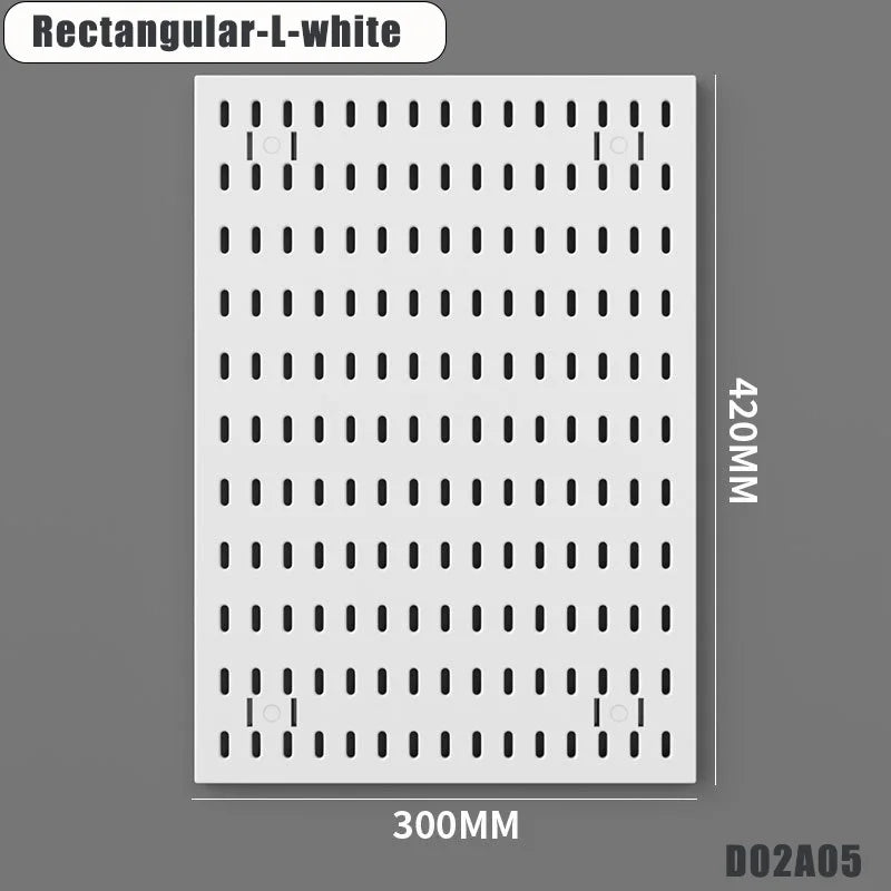 Étagère murale perforée - Rangement sans perçage pour salle de bain, entrée, cuisine