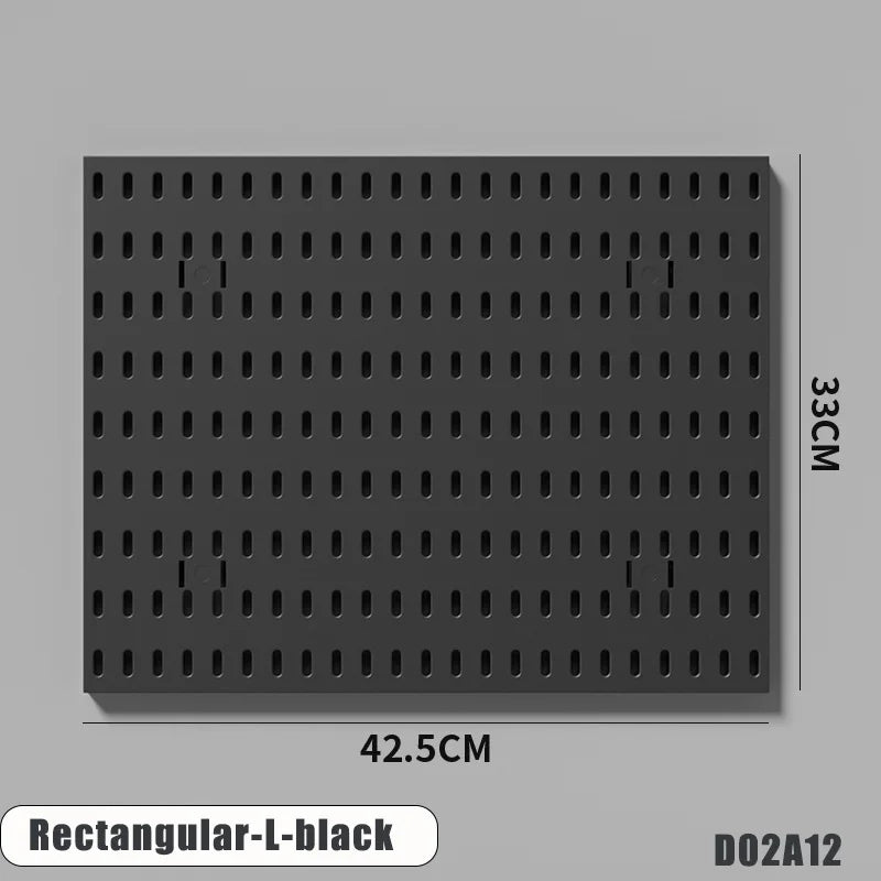 Étagère murale perforée - Rangement sans perçage pour salle de bain, entrée, cuisine