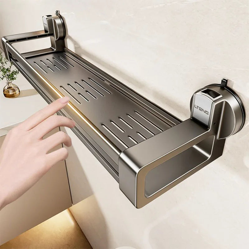 Étagère de rangement pour gel douche murale à ventouses pour salle de bain, sans perçage