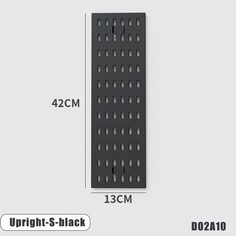 Étagère murale perforée - Rangement sans perçage pour salle de bain, entrée, cuisine