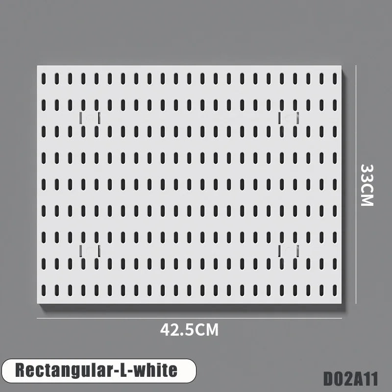 Étagère murale perforée - Rangement sans perçage pour salle de bain, entrée, cuisine