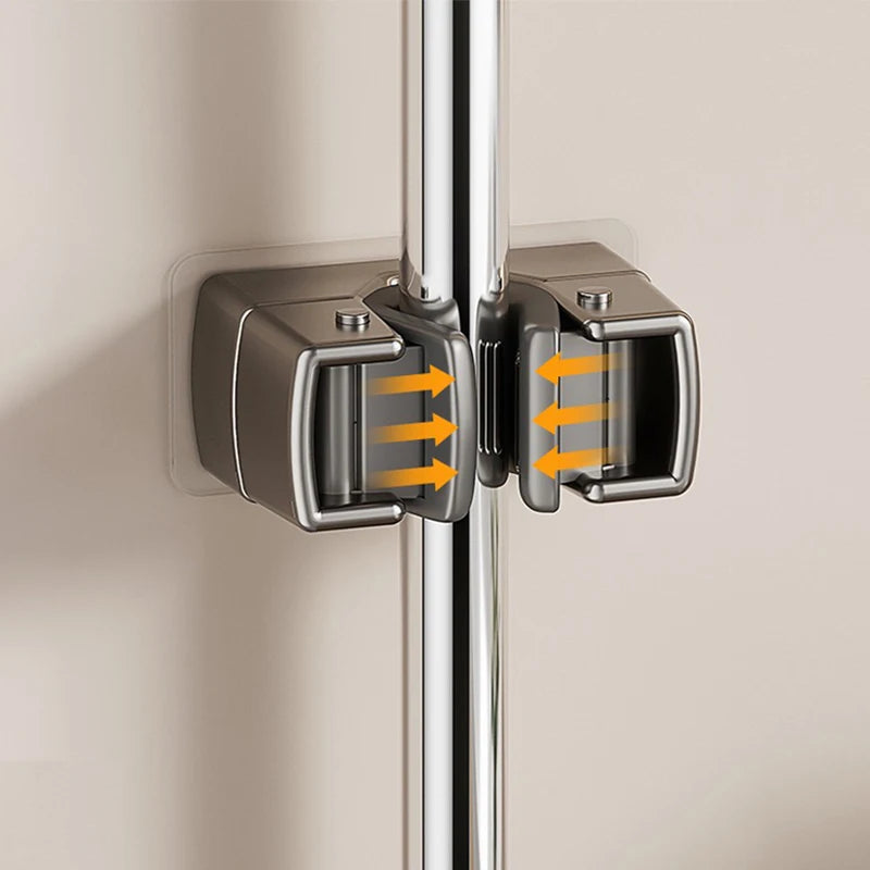 Crochets adhésifs multi-usages pour suspendre balai et serpillière au mur, accessoires de rangement pour la cuisine et la salle de bain