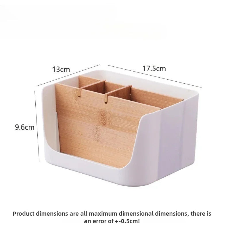 Boîte de rangement écologique en bambou et bois - Panier de rangement amovible et multifonctionnel pour la maison, la cuisine et la salle de bain - Grande capacité de rangement