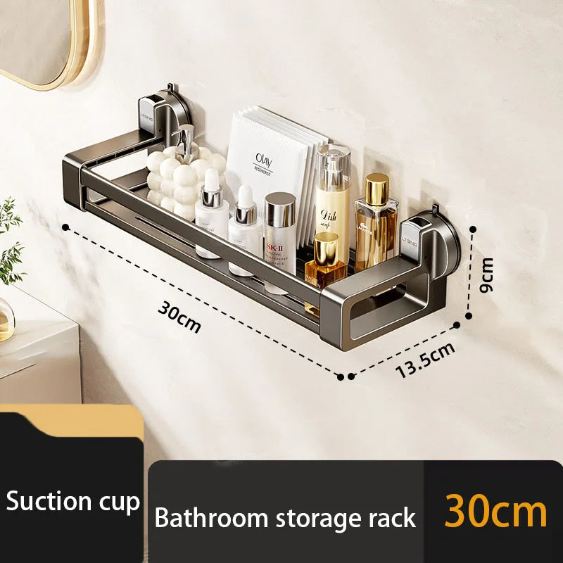 Étagère de rangement pour gel douche murale à ventouses pour salle de bain, sans perçage