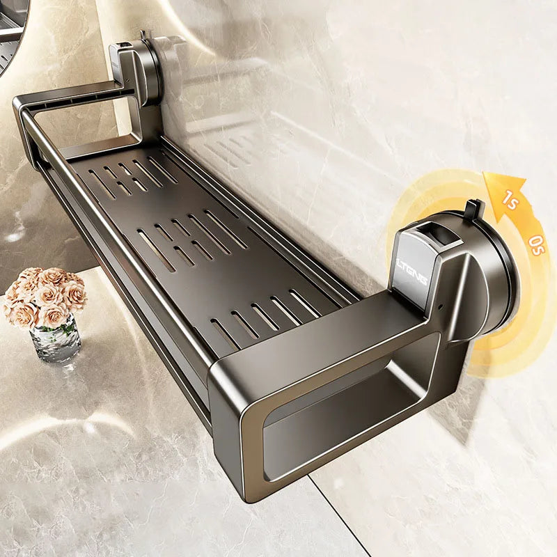 Étagère de rangement pour gel douche murale à ventouses pour salle de bain, sans perçage