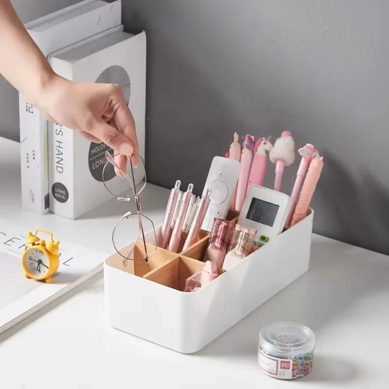 Boîte de rangement écologique en bambou et bois - Panier de rangement amovible et multifonctionnel pour la maison, la cuisine et la salle de bain - Grande capacité de rangement