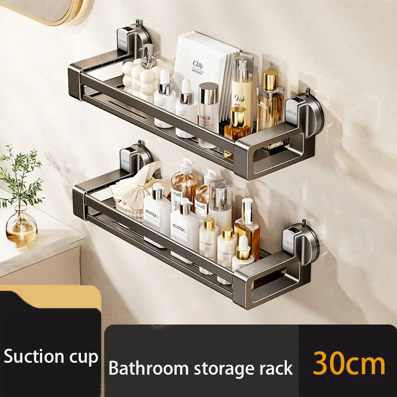 Étagère de rangement pour gel douche murale à ventouses pour salle de bain, sans perçage