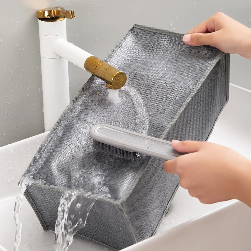 Organisateur de vêtements pliable pour placard, boîte de rangement pour jeans, organisateur de tiroir avec poignées, rangement de garde-robe