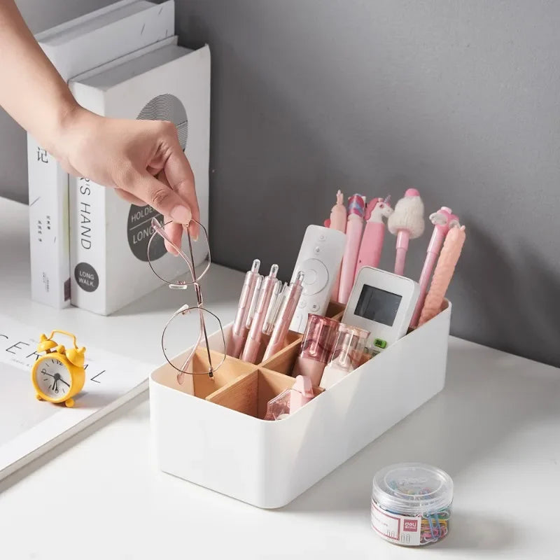 Boîte de rangement écologique en bambou et bois - Panier de rangement amovible et multifonctionnel pour la maison, la cuisine et la salle de bain - Grande capacité de rangement